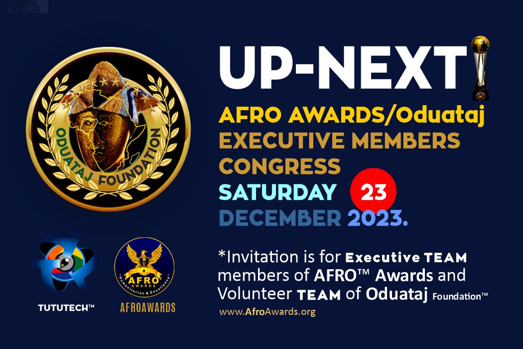 NEXT UPDATE - Invitation to Afro Awards Congress